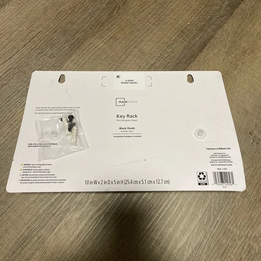 NWT Mainstays Black Key rack